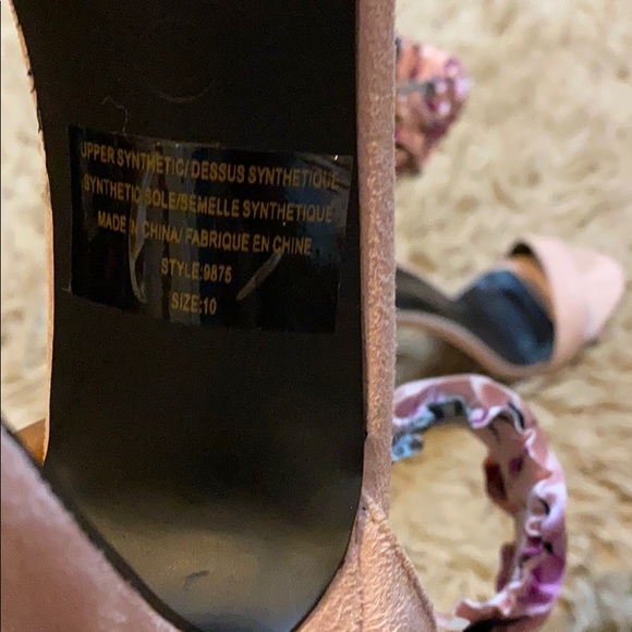 Pink Revamped Frilly Heels - Picture 4 of 4